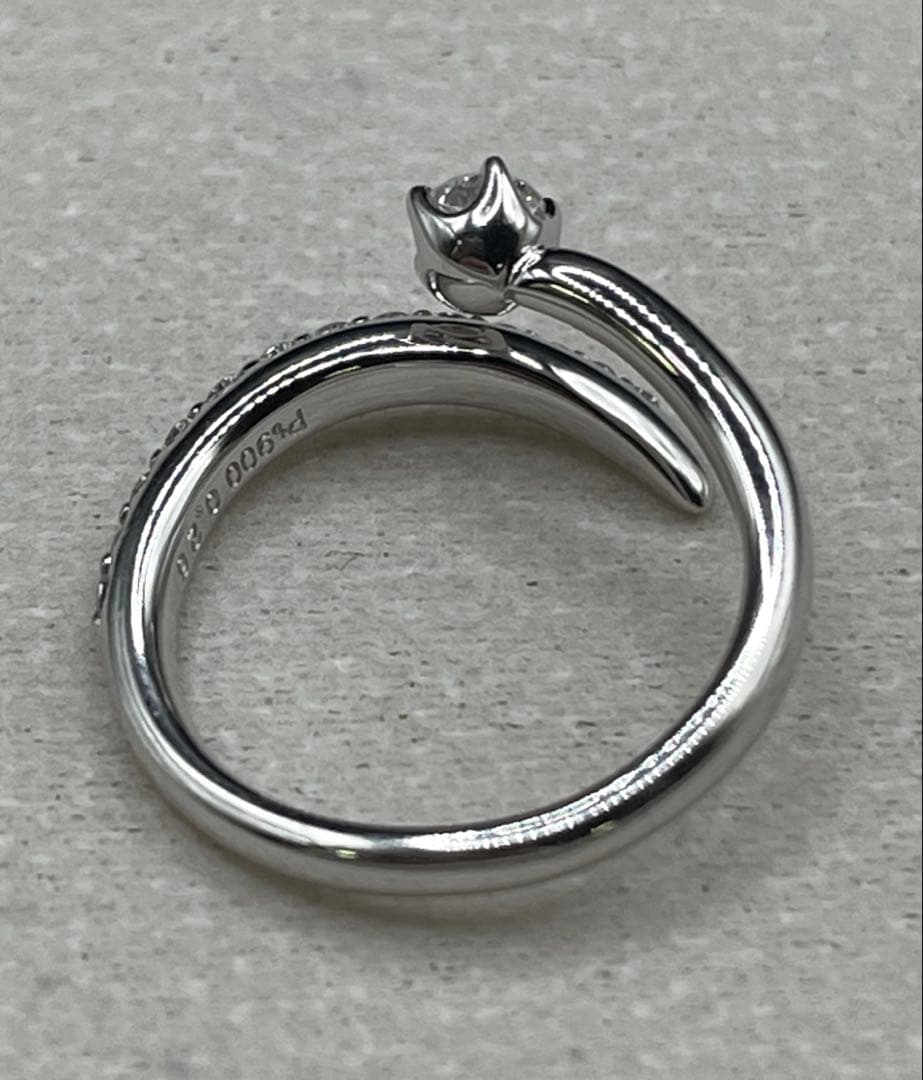 最終交渉可JA38★最高級 小寺智子 ダイヤモンド0.26ct プラチナ リング