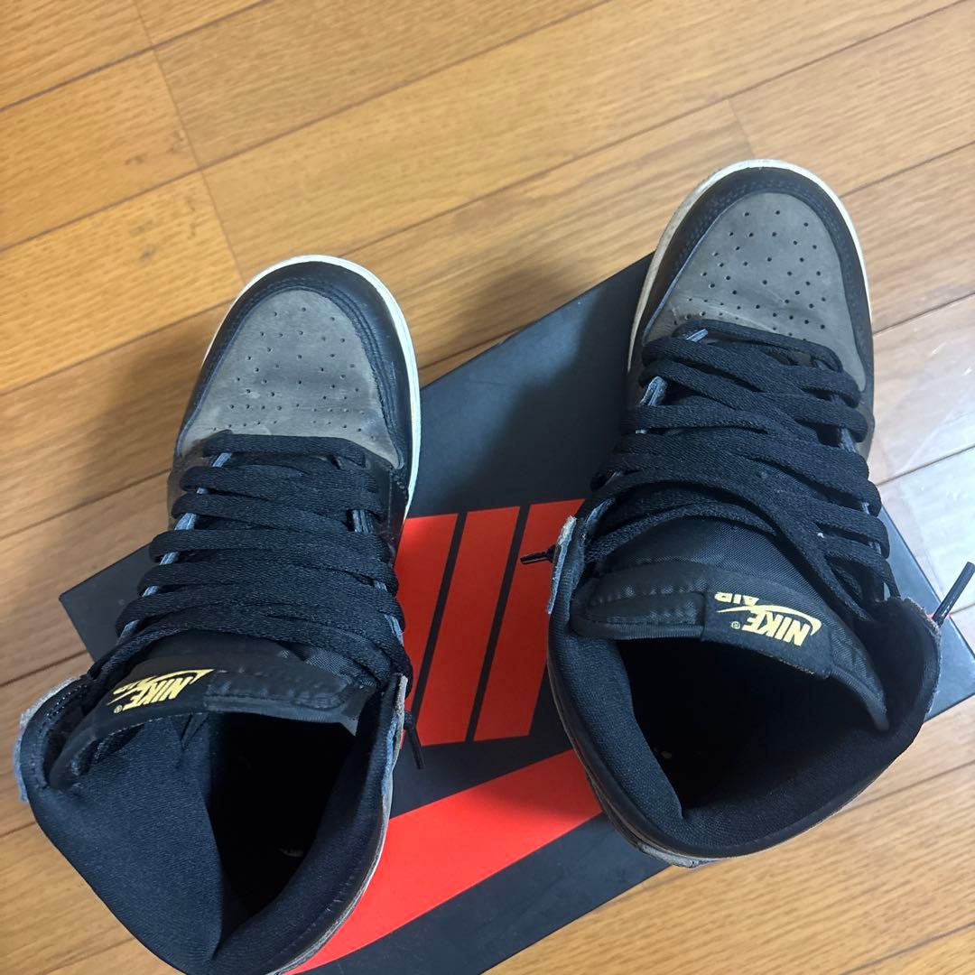 NIKE Air Jordan 1 ハイカット ブラック/グレー