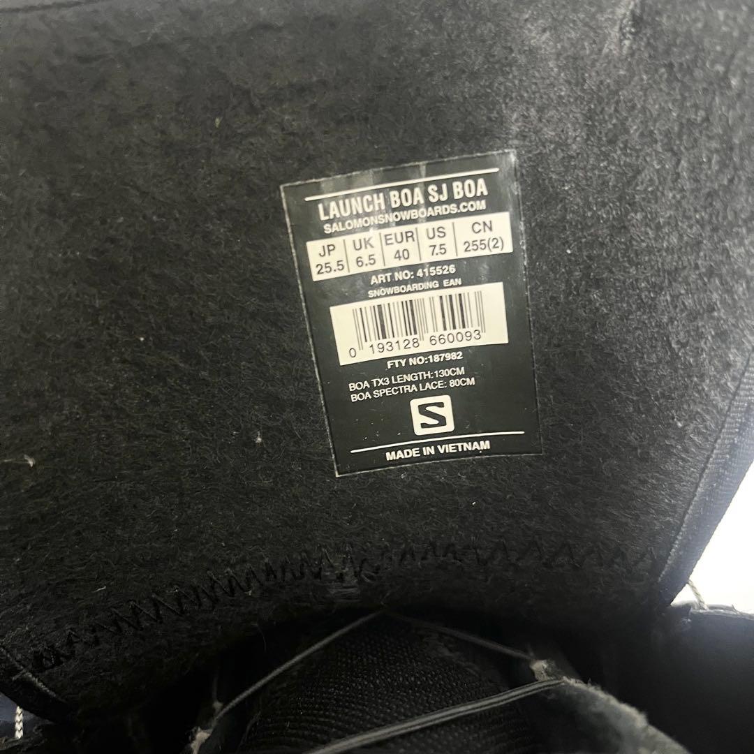 サロモン　スノーボードブーツ　SALOMON LAUNCH BOA SJ 美品