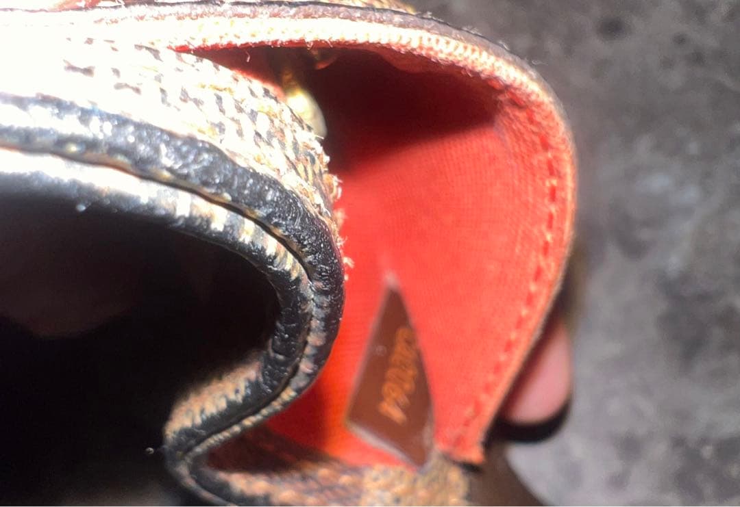 希少ジェロニモスダミエ・キャンバス ボディバッグ