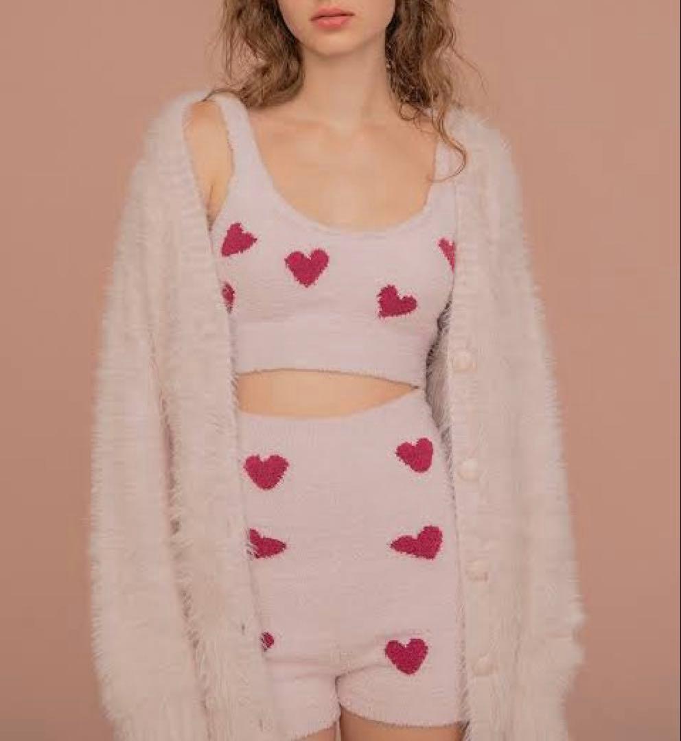 ジェラピケ ハート ピンク ルームウェア