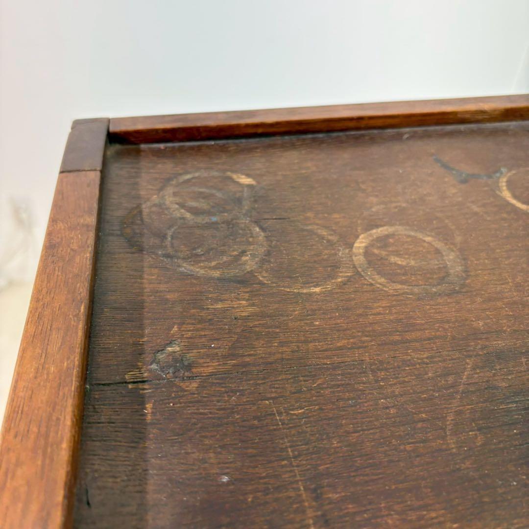 レコードチェスト　ファイルキャビネット　1940年代　9段　木製蛇腹シャッター