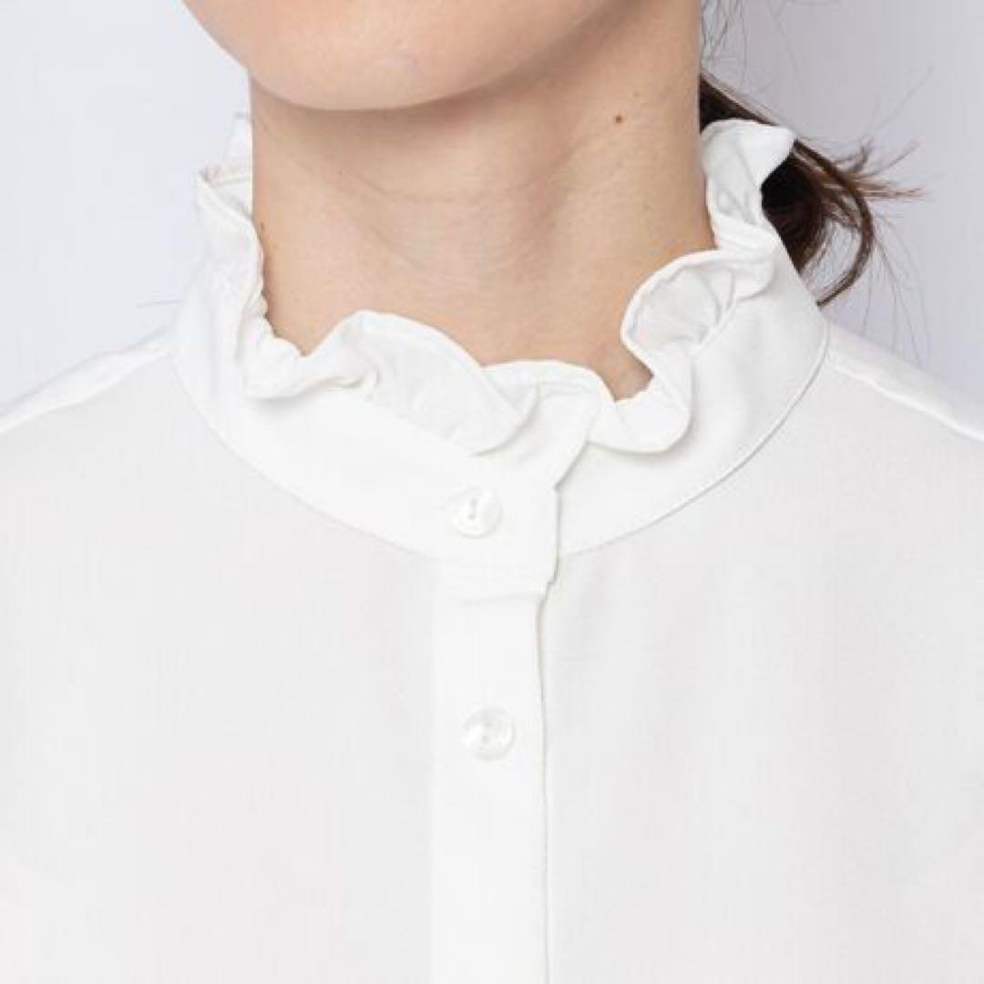 新品　NARACAMICIE ナラカミーチェ　ジョーゼットフリルスリーブブラウス