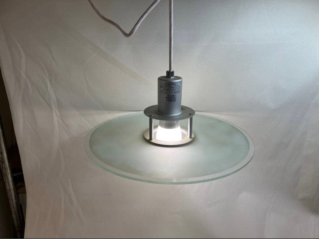 【絶版・中古】無印良品 MUJI ガラス アルミ ペンダントライト