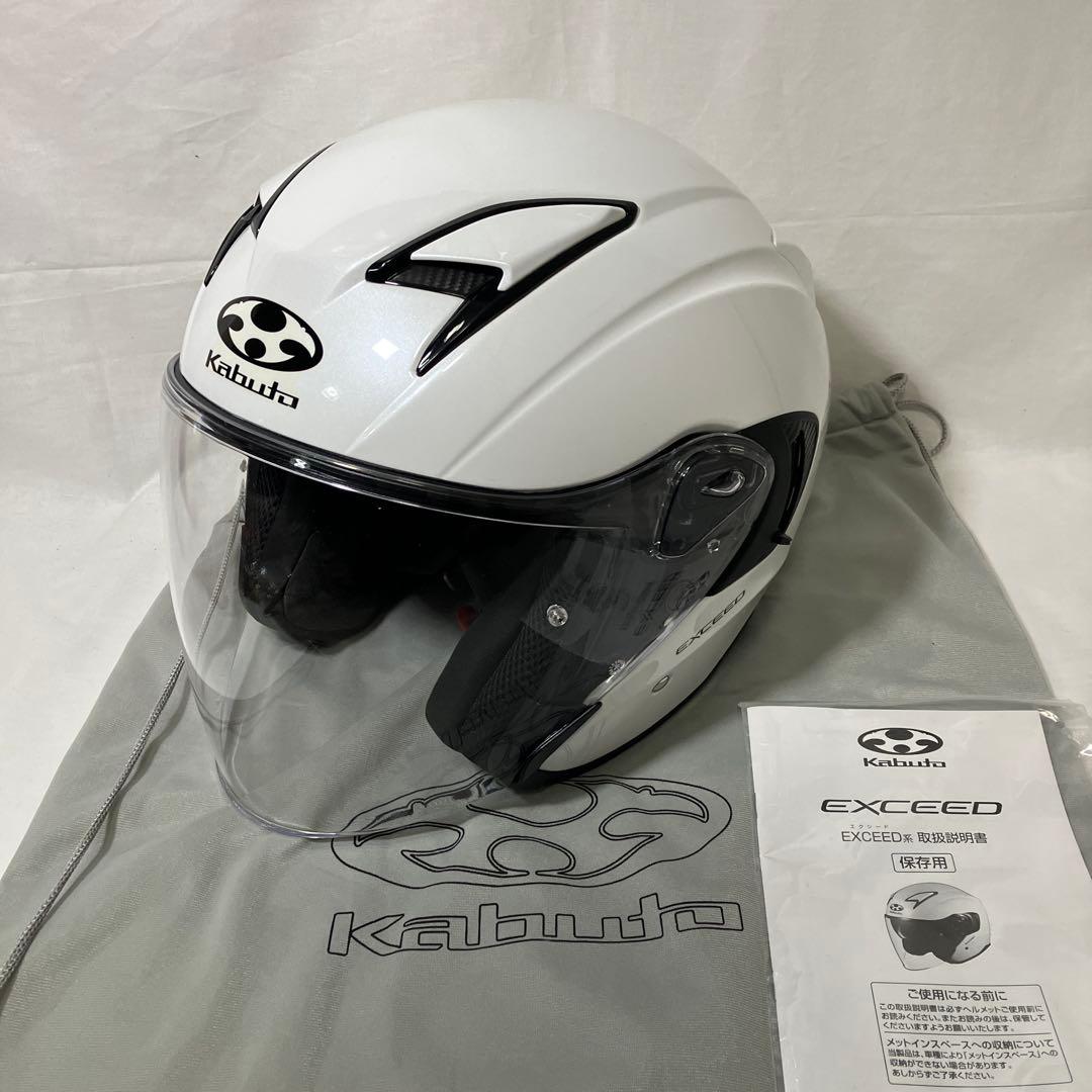 OGK KABUTO EXCEED パールホワイト Ｌ
