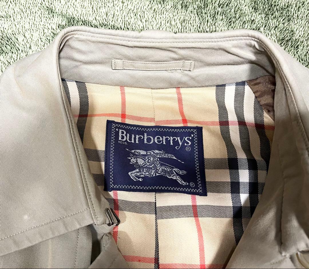 80s バーバリー　トレンチコート　Burberry's 玉虫ベージュ　三陽商会