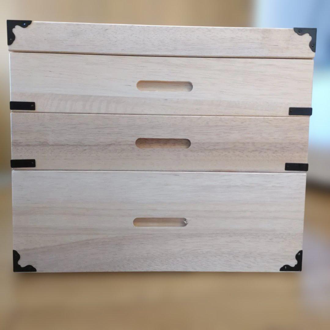 桐箱 3段 着物 衣類収納ケース