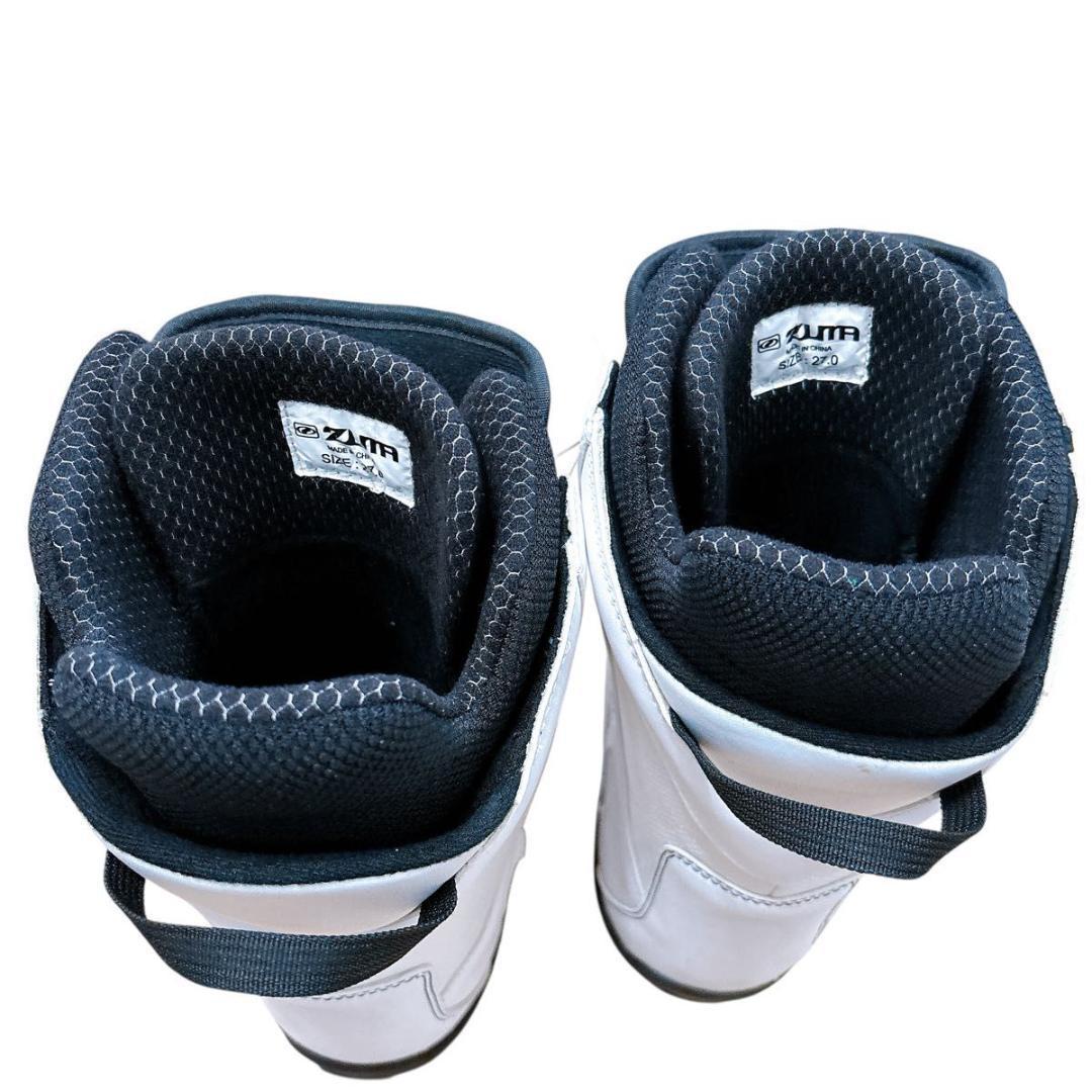 【美品】ZUMA スノーボード ブーツ ツマ ホワイト BOA 27.0