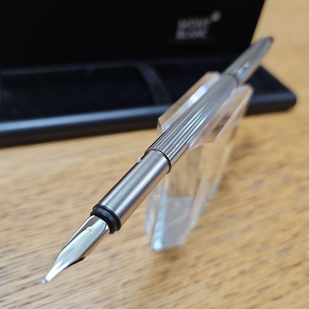 MONTBLANC モンブラン ノブレス プラチナ ストライプ コンバータ付き