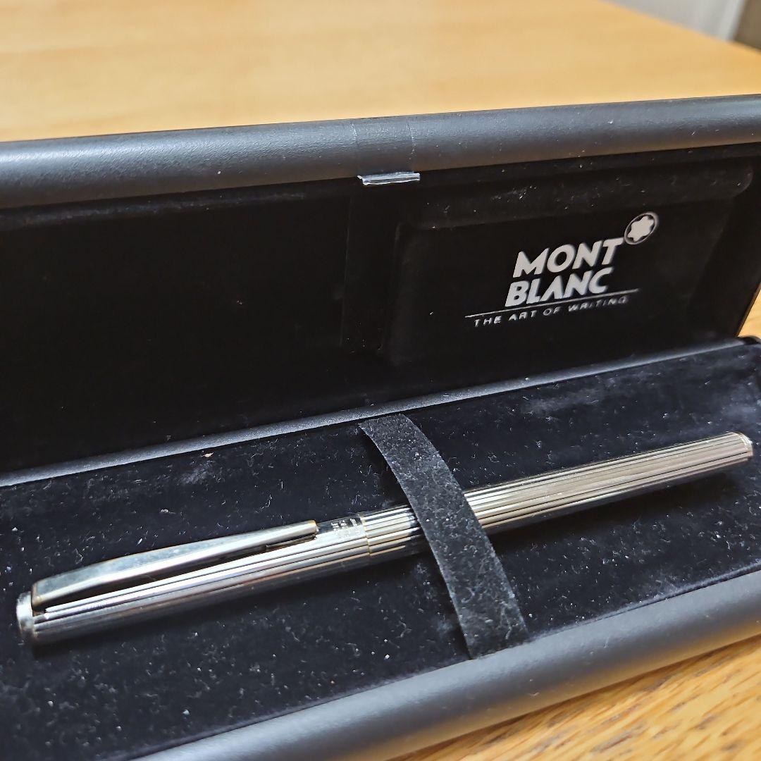 MONTBLANC モンブラン ノブレス プラチナ ストライプ コンバータ付き
