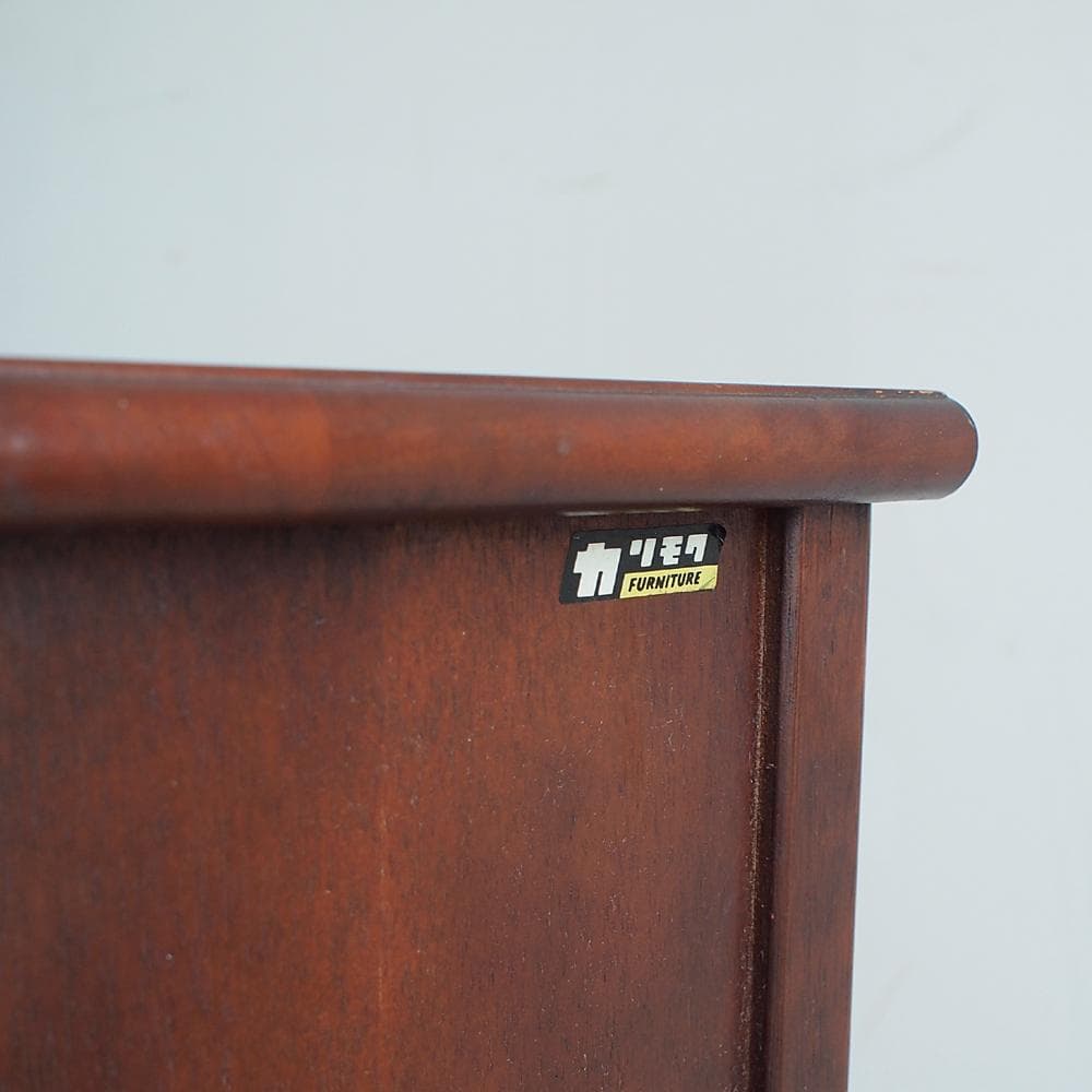 80's カリモク/karimoku 電話台 TEL台 キャビネット ビンテージ