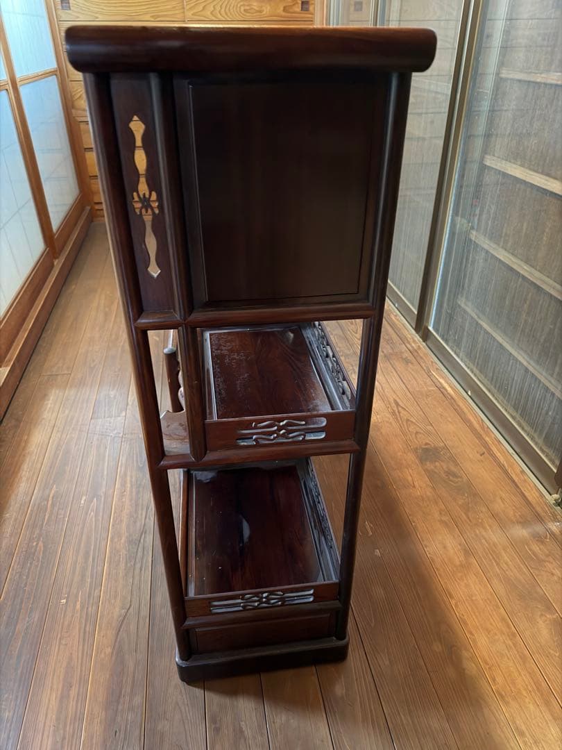 紫檀の茶箪笥茶道具タンス