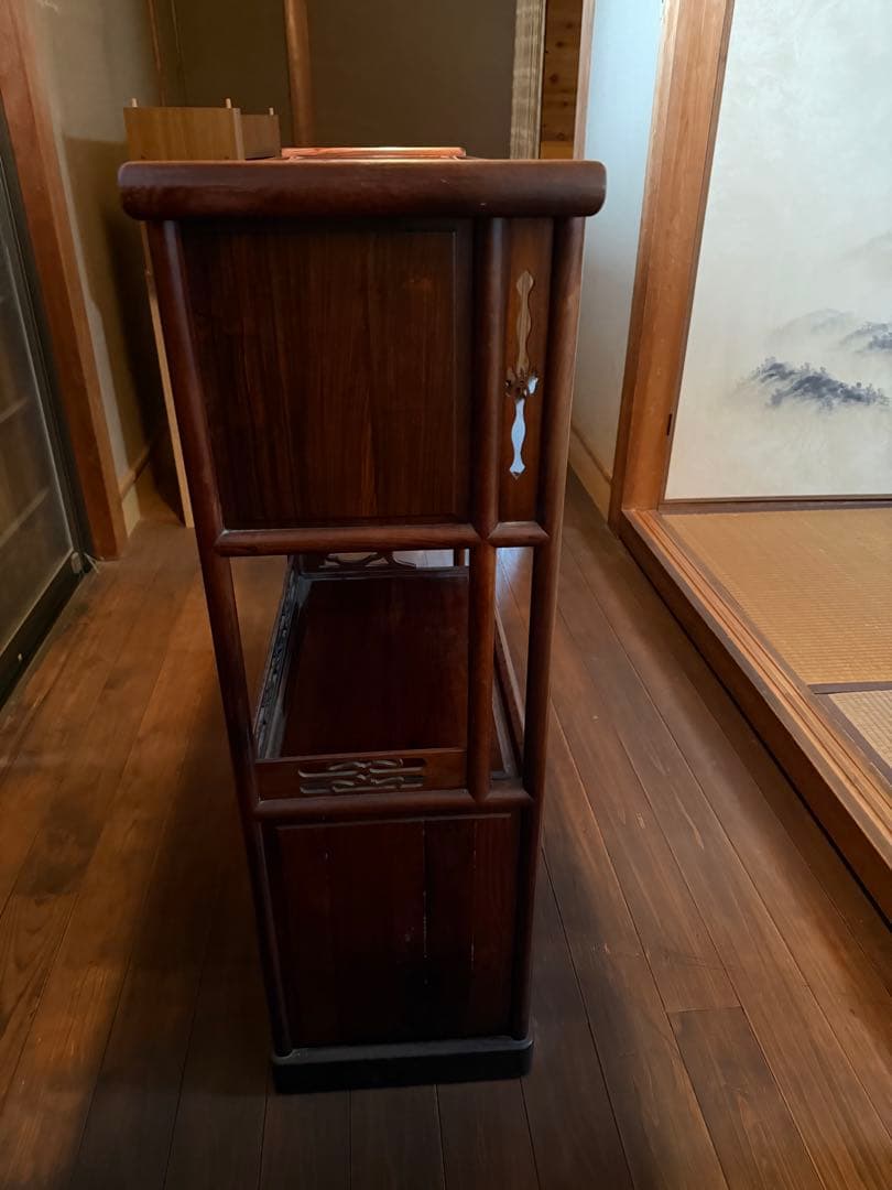 紫檀の茶箪笥茶道具タンス