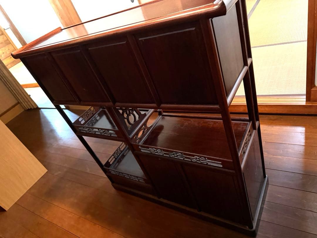 紫檀の茶箪笥茶道具タンス