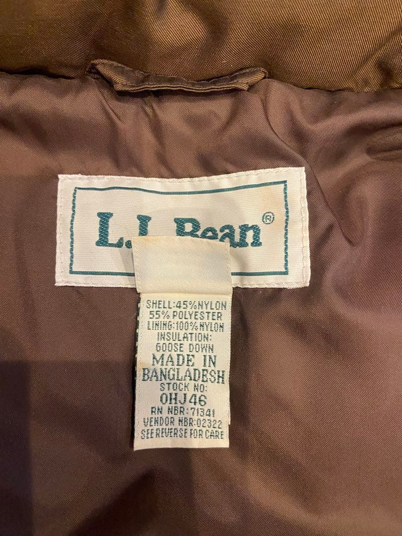 LL Beanのロングダウンコート