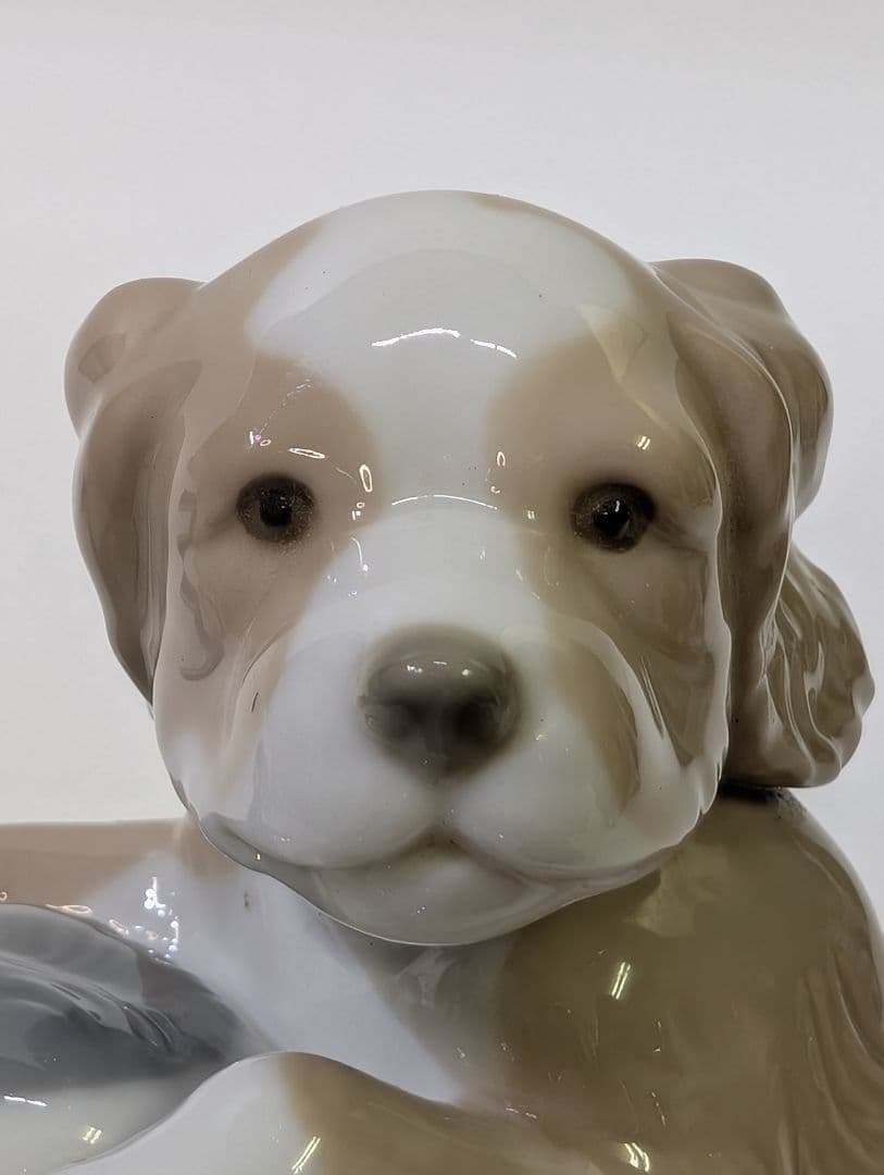 リヤドロ LLADRO NAO 戯れる子犬 フィギュリン 『いたずらっ子』仔犬