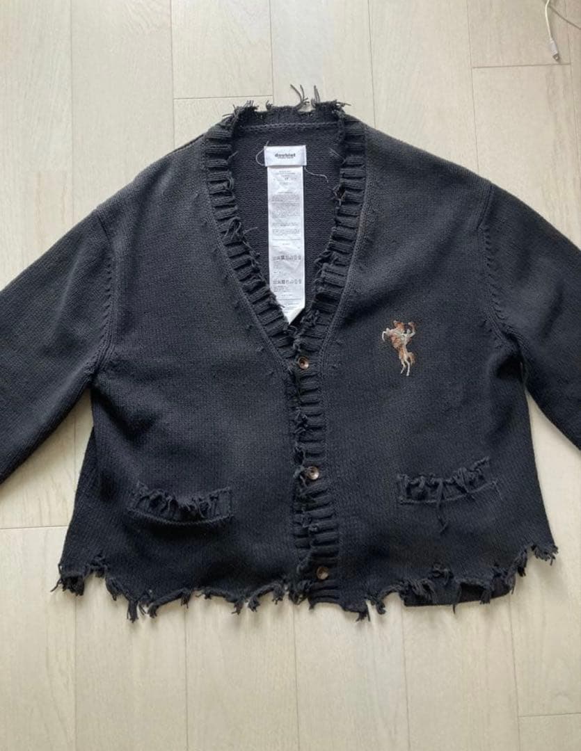 doublet oversized cut-off cardigan Mサイズ