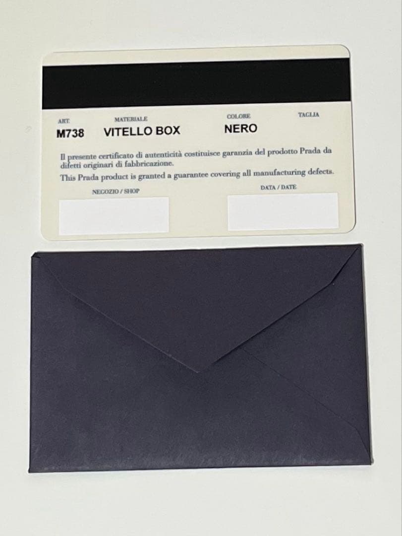 【新品未使用箱有り】PRADA VITELLO BOX　プラダ　二つ折り財布　黒