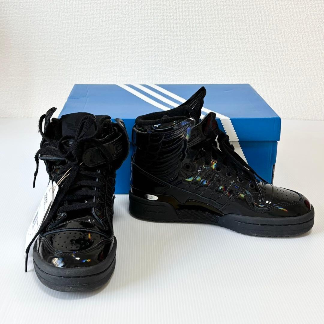 新品未使用　ジェレミー・スコット × アディダス オパールウィングス 4.0 黒