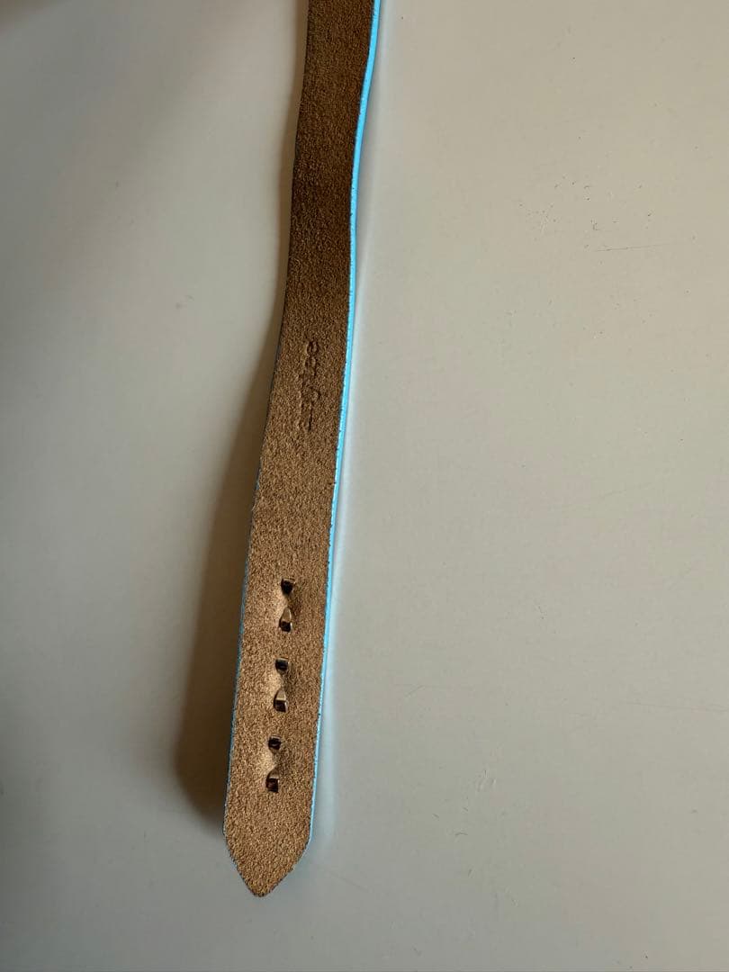 【美品】anytee Narrow Long Belt Black Blue