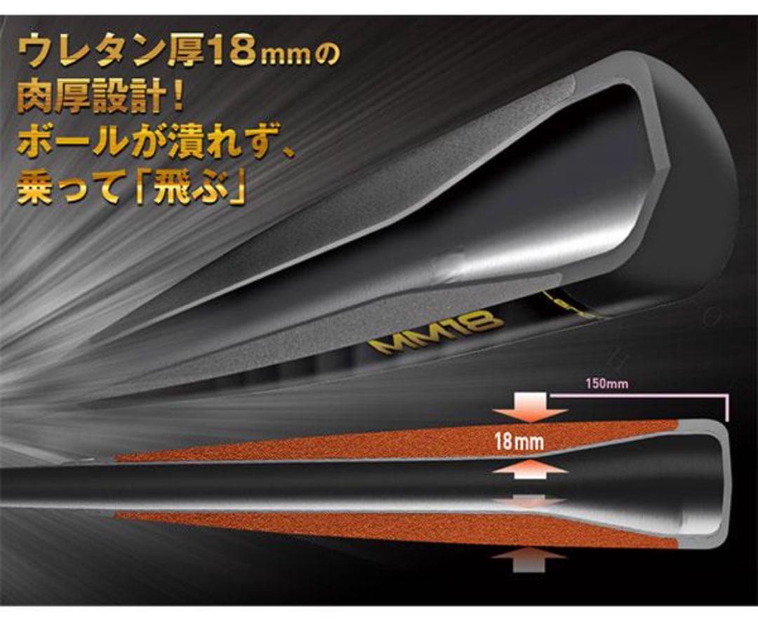 使用1ヶ月　SSK MM18 少年軟式　80cm トップバランス　ウレタンバット