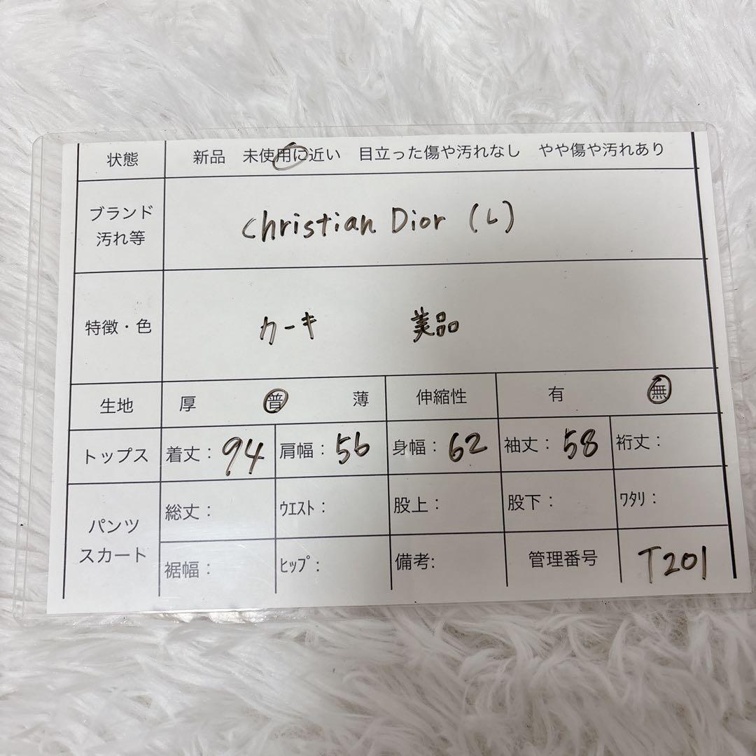 ✨美品✨クリスチャンディオール　ムッシュ　ステンカラーコート　ロング　カーキ　L