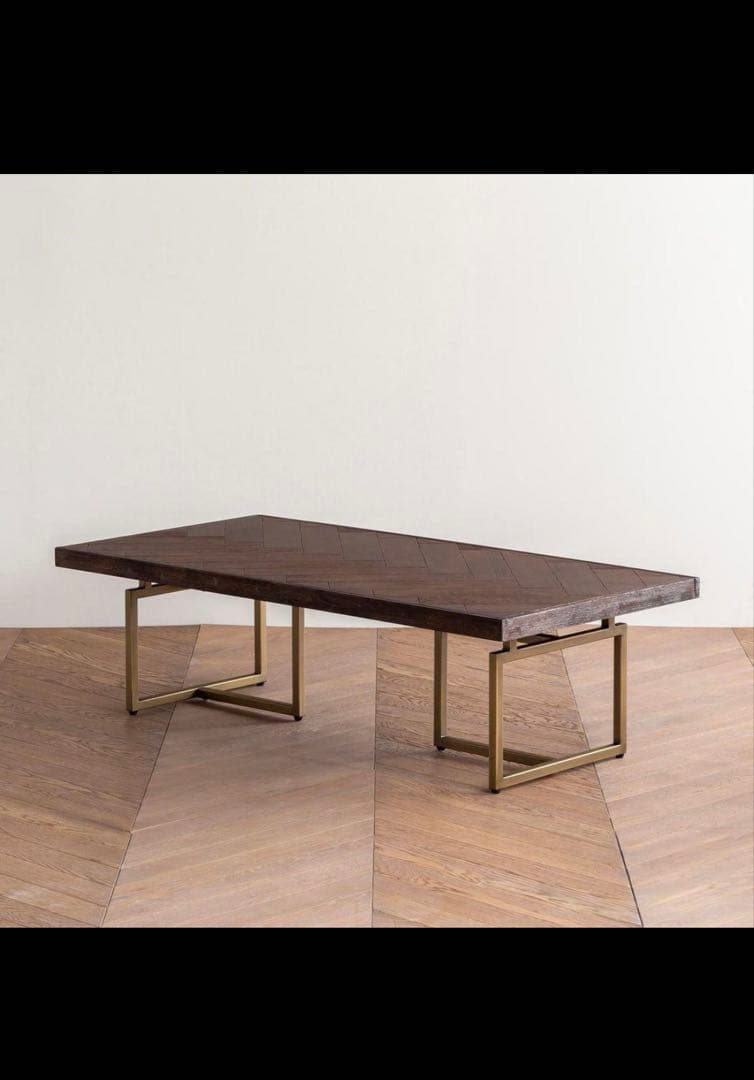 KANADEMONO LTB-603 ヘリンボーン ローテーブル