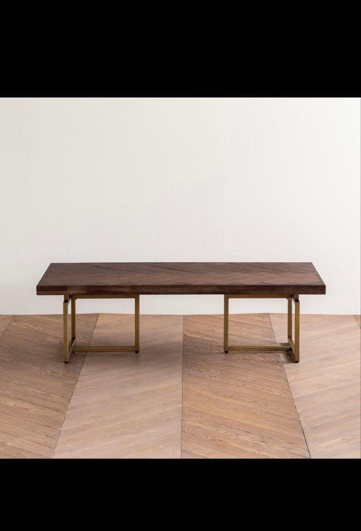 KANADEMONO LTB-603 ヘリンボーン ローテーブル