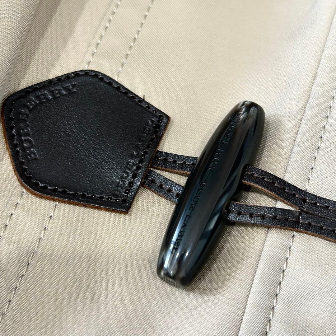 美品✨ バーバリーブルーレーベル 2way ラビットファーコート ノバチェック