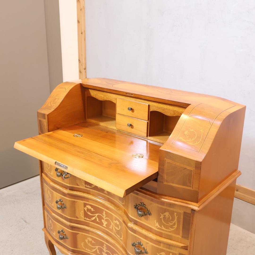 TAROCCO VACCARI 象嵌加工 ライティングビューロー アンティーク