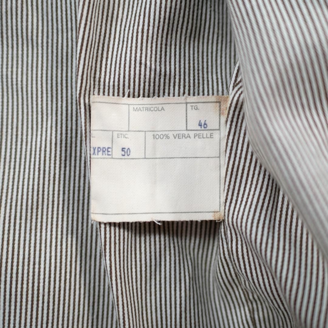 【極美品】50 チンクアンタ　スエードレザージャケット　ブラウン　L相当