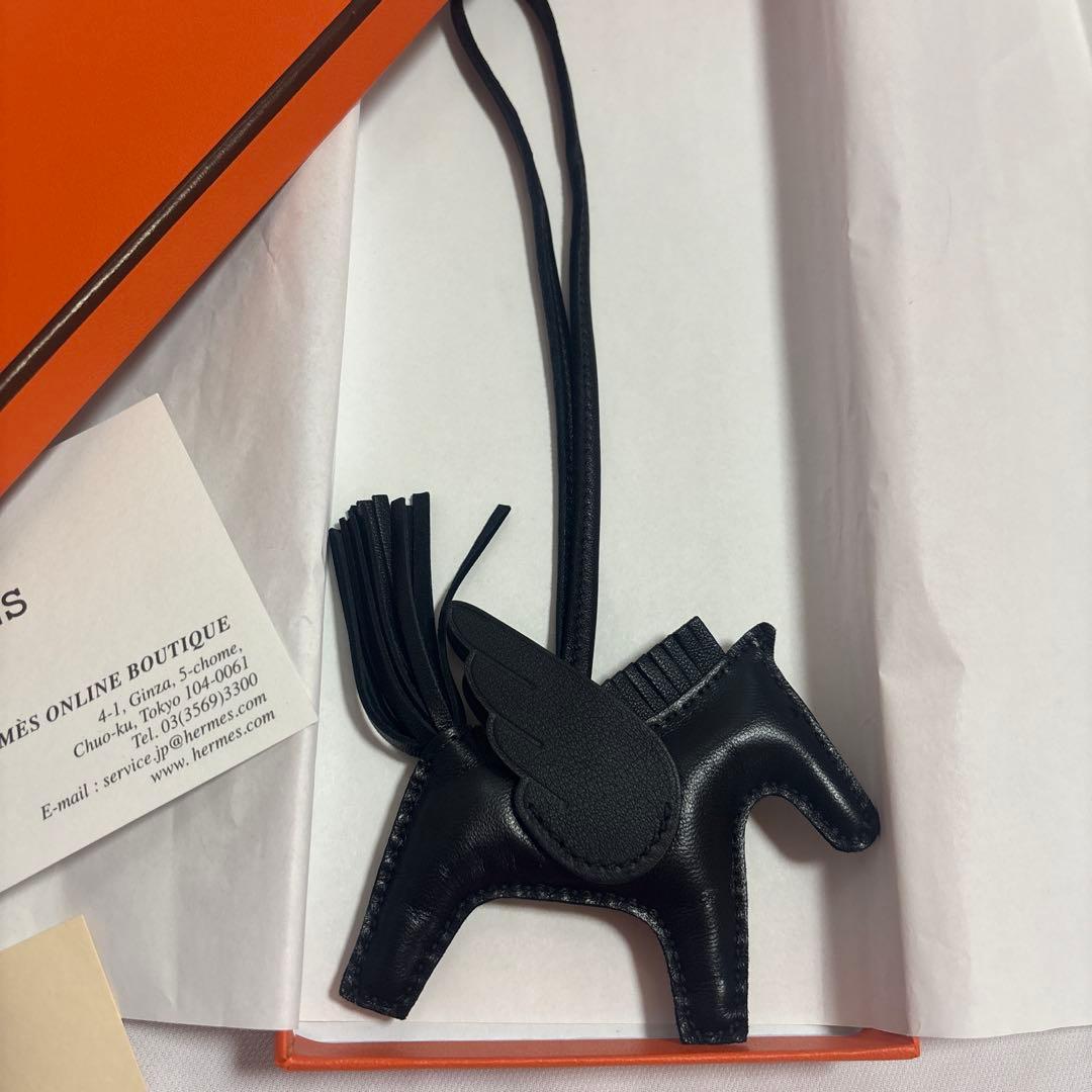 HERMES ペガサスチャーム ソーブラック PM 新品未使用