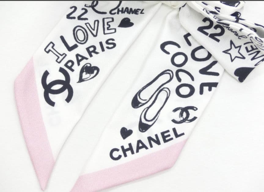 新品　シャネル　シュシュ　ヘア　スカーフ