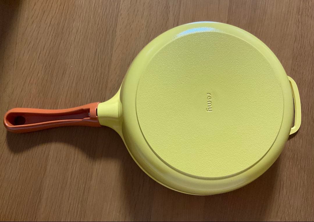 「レミパン・オリジナル」Remy ノンスティックフライパン オレンジハンドル