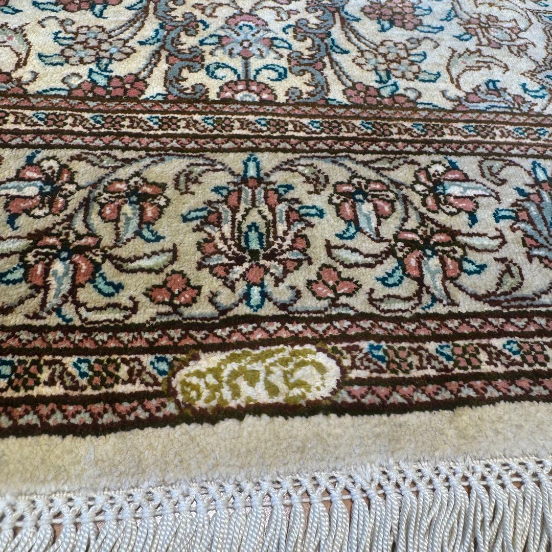 ペルシャ絨毯クム産 100%シルク (2枚)