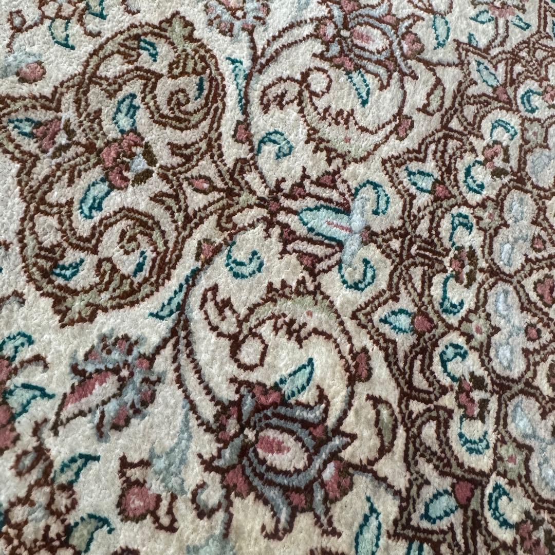 ペルシャ絨毯クム産 100%シルク (2枚)