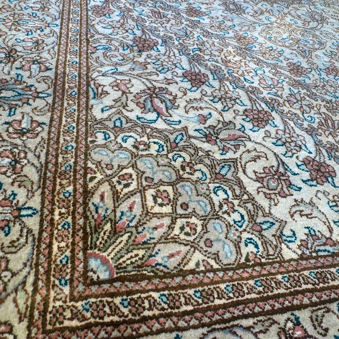 ペルシャ絨毯クム産 100%シルク (2枚)