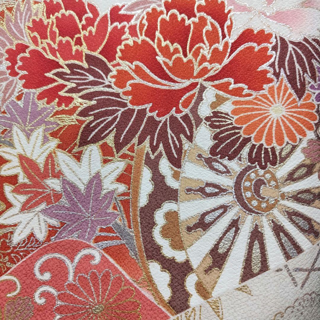 振袖フルセット(6点)・古典柄・金銀彩加工・暈し染め・高級手縫い・逸品・正絹