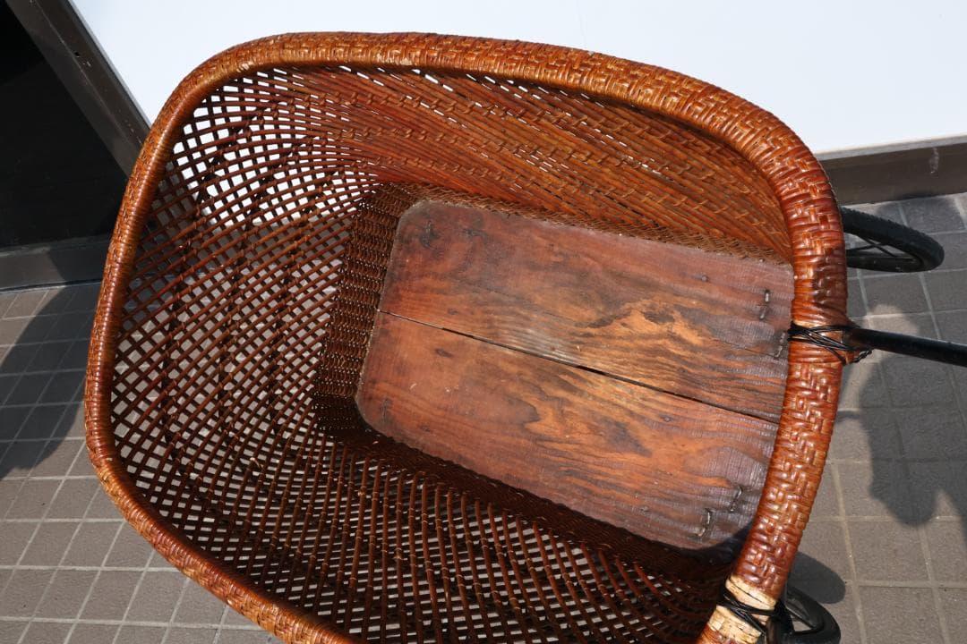 niyon　昭和レトロ　アンティーク　乳母車　うば車　ベビーカー　藤網