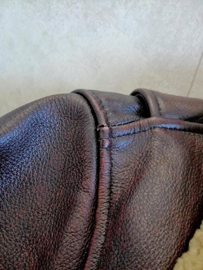 新品 GABRIEL 襟ムートン ワッペン付 レザー G-1フライトジャケットL