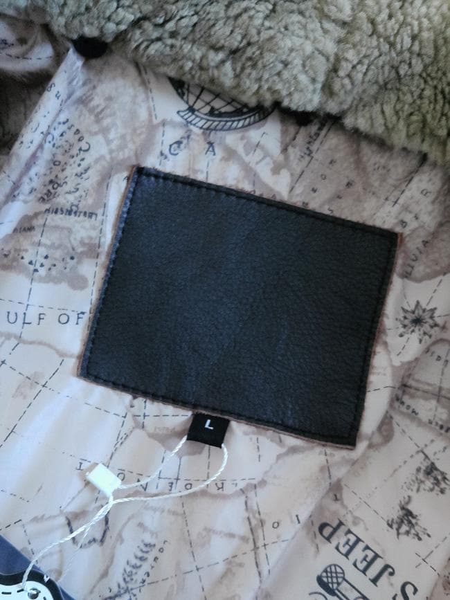 新品 GABRIEL 襟ムートン ワッペン付 レザー G-1フライトジャケットL