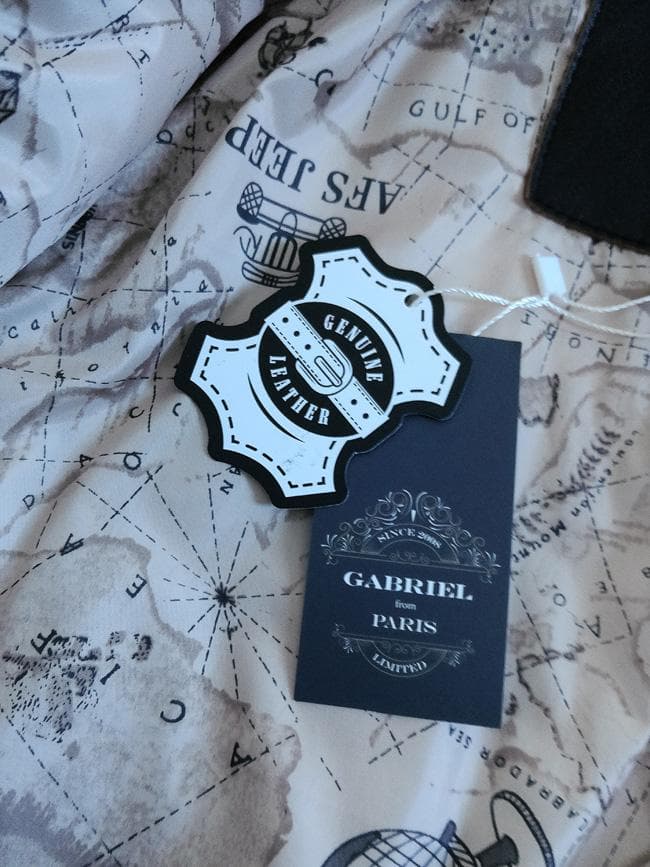 新品 GABRIEL 襟ムートン ワッペン付 レザー G-1フライトジャケットL