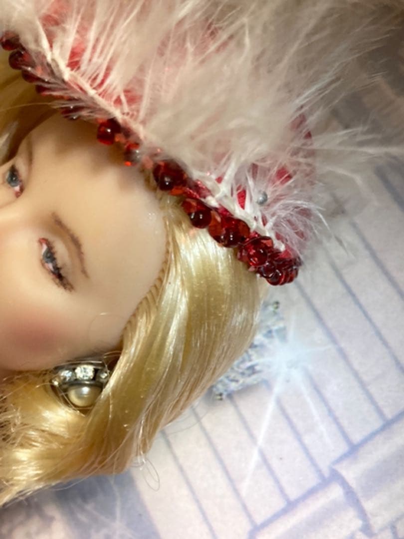 バービー マリリン カスタマイズドフェイスペイント&紳士は金髪がお好きのドレス