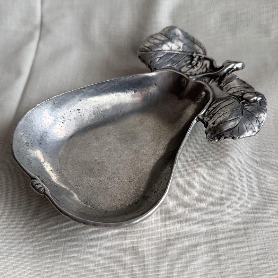 1950s フランス製 ピューター製 梨 ヴィンテージ アクセサリートレイ