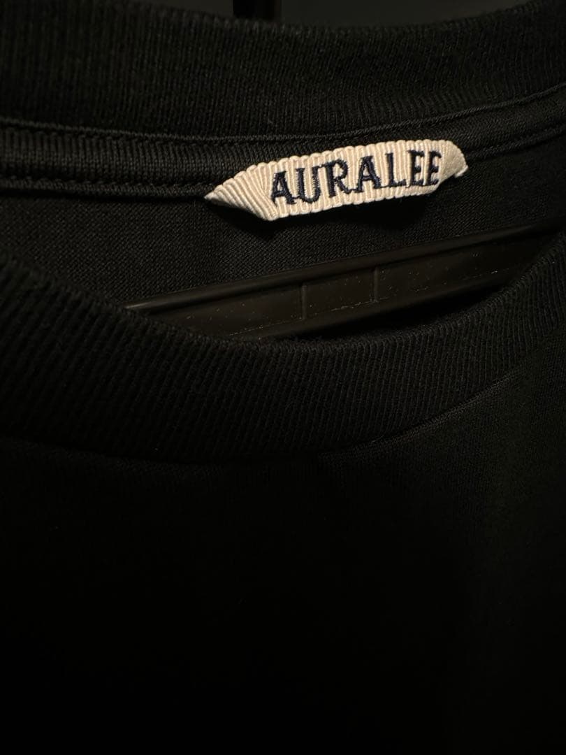 【極美品】AURALEE LUSTER PLAITING TEE BLACK 3