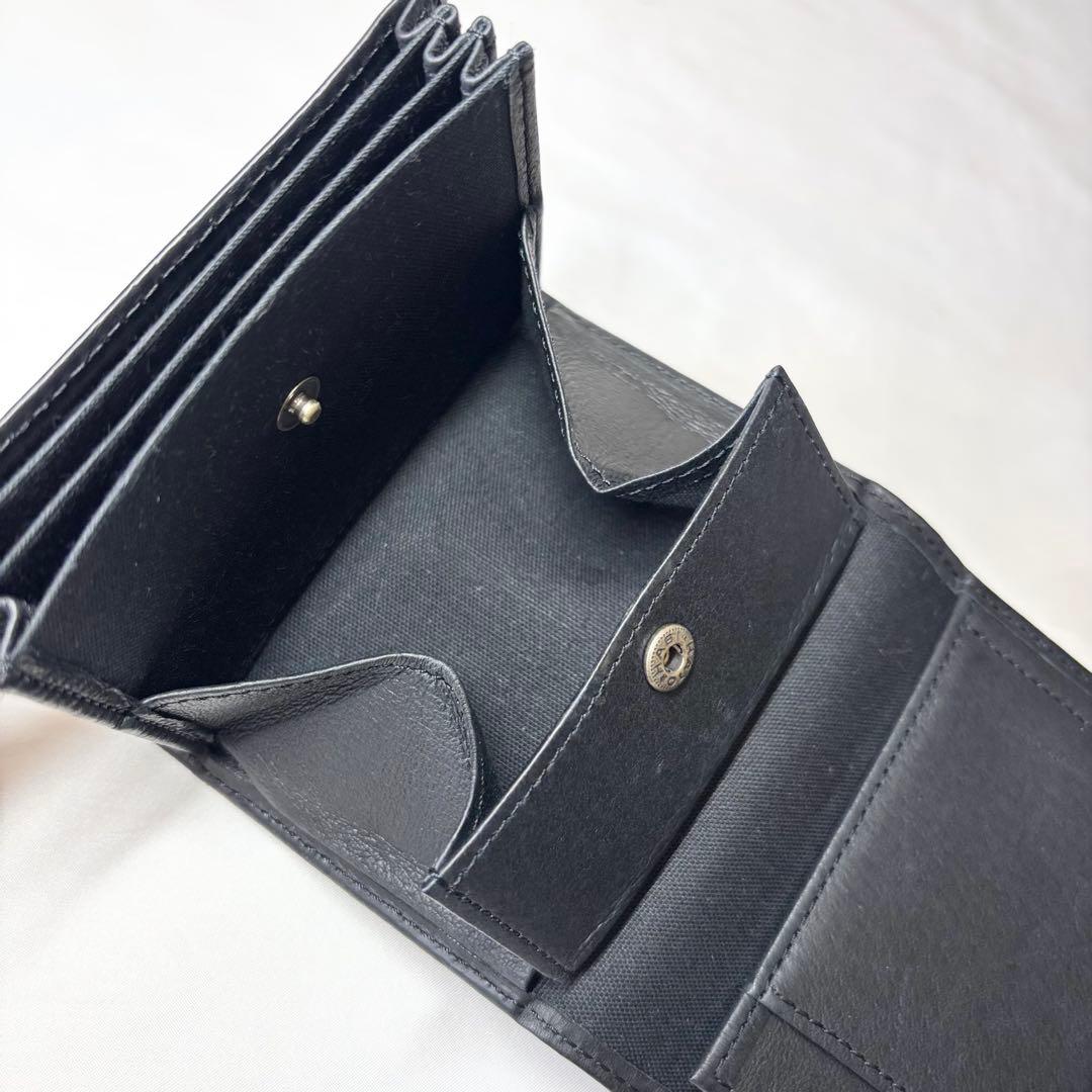 【美品】　エムピウ　ミッレフォッリエ2 P25 ２つ折り財布　ブラック　人気