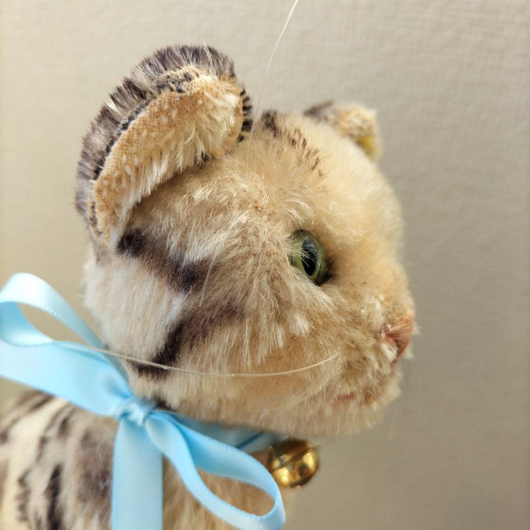 ビンテージ　シュタイフ　Tabby　キャット　猫　ちょっと訳あり