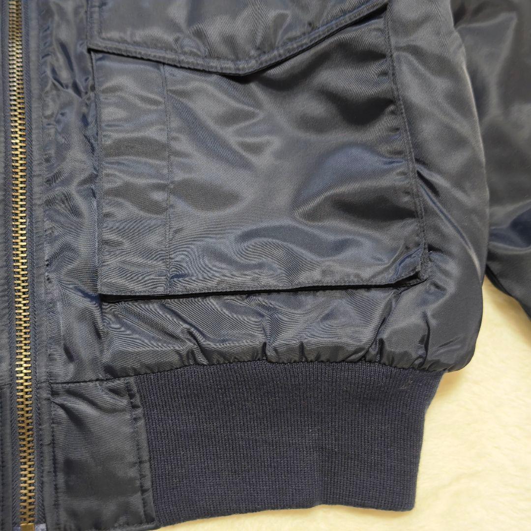 未使用級✨ボス　フライトジャケット　MA1　刺繍ロゴ　中綿スタジャン