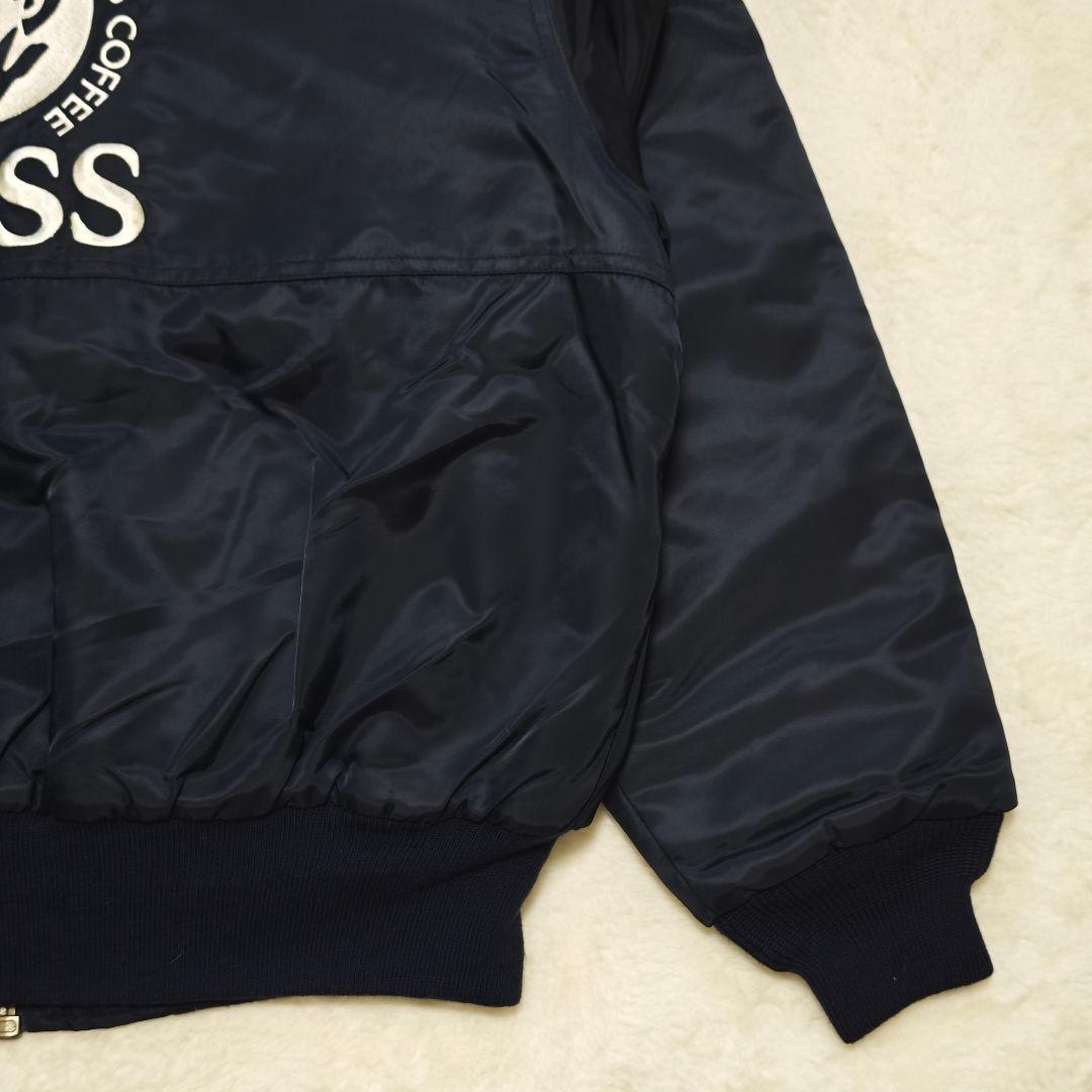 未使用級✨ボス　フライトジャケット　MA1　刺繍ロゴ　中綿スタジャン