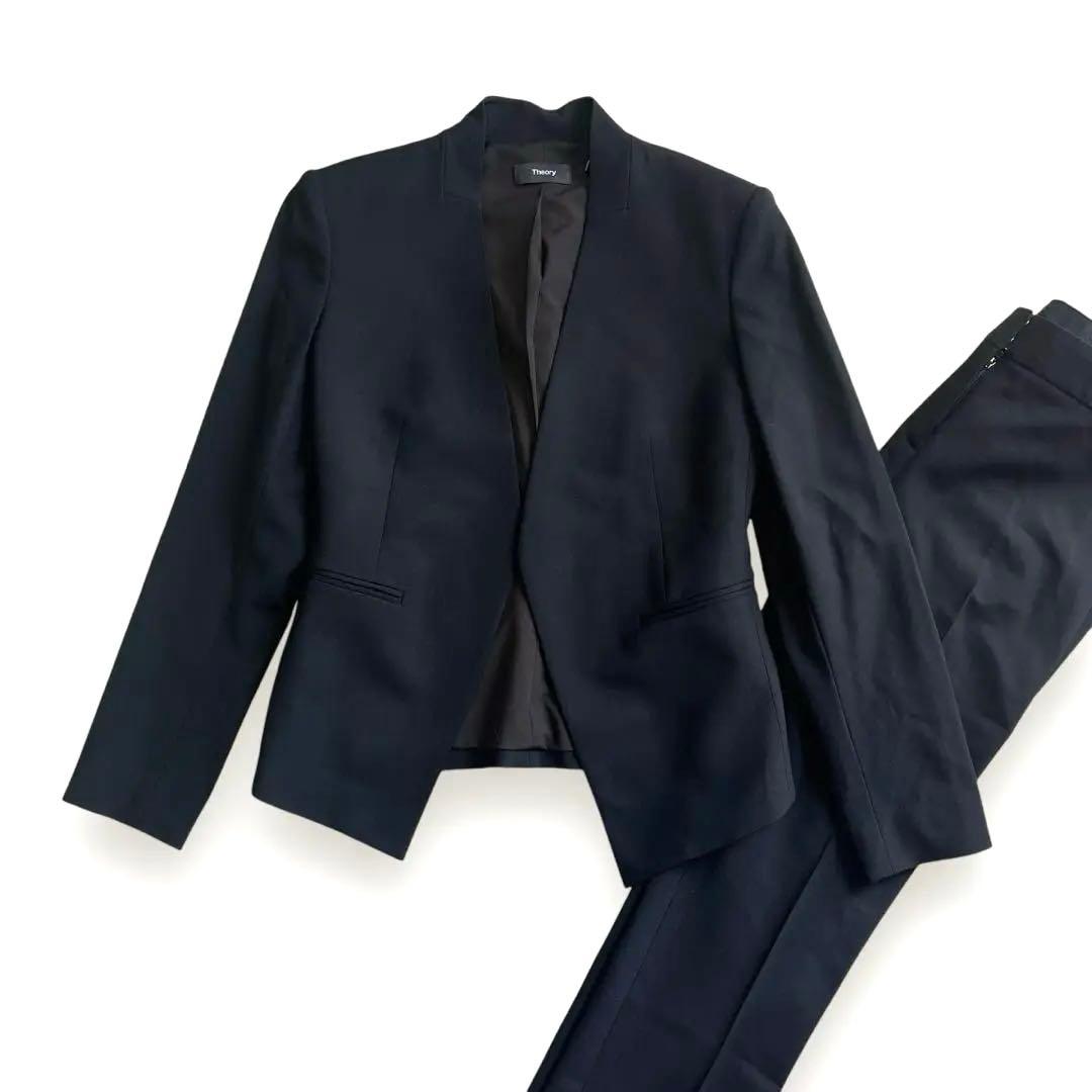 Theory 現行タグ　セットアップスーツ　LANAI ブラック　パンツ　S
